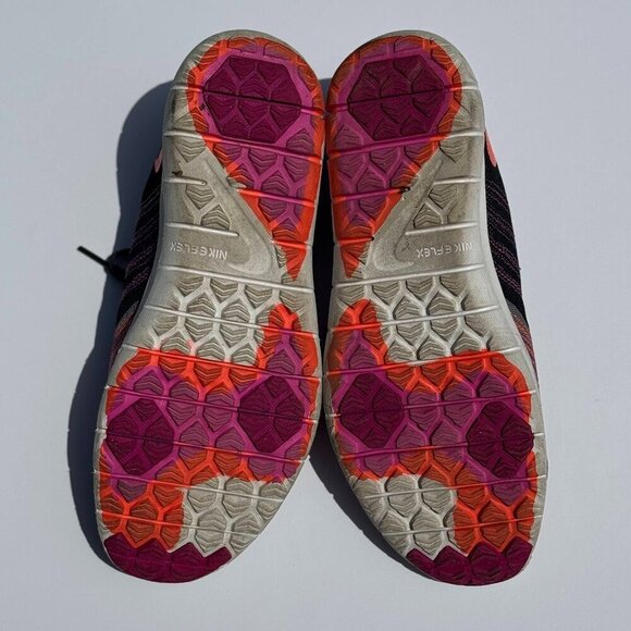 Nike Sneaker Women's Size 8 Pink Black Multicolor Fitsole Training Flex Adapt - Picture 3 of 10